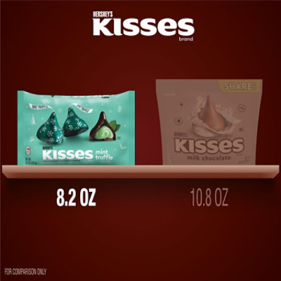 Hersheys Kisses Mint Truffle Flavored Christmas Candy Bag - 8.2 Oz - Image 5