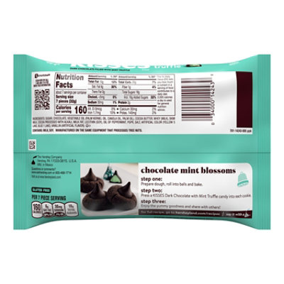 Hersheys Kisses Mint Truffle Flavored Christmas Candy Bag - 8.2 Oz - Image 2