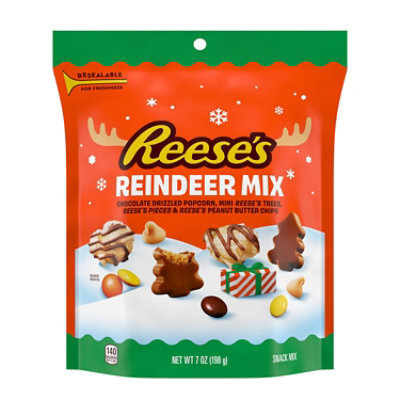 Reeses Reindeer Mix Assorted Christmas Snack Mix Bag - 7 Oz - Image 1