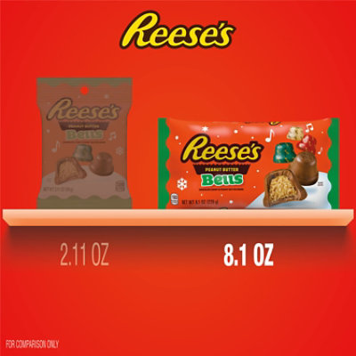 Reeses Chocolate Peanut Butter Creme Bells Christmas Candy Bag - 8.1 Oz - Image 5