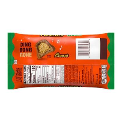 Reeses Chocolate Peanut Butter Creme Bells Christmas Candy Bag - 8.1 Oz - Image 2