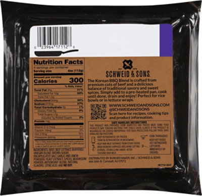 Schweid & Sons The Korean Bbq Blend Pre-seasoned Ground Beef - 16 OZ - Image 6