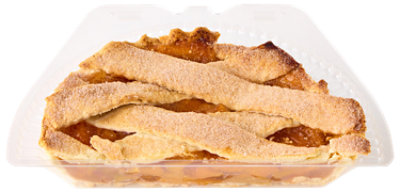 Peach Lattice Pie Half 8in - EA - Image 1