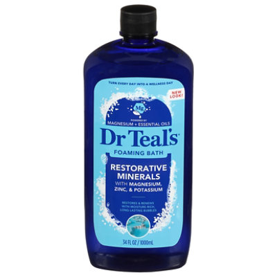 Dr Teals Restorative Minerals Foaming Bath With Magnesium, Potassium & Zinc - 34 OZ - Image 2