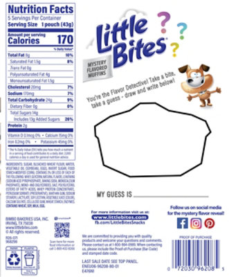 Entenmanns Little Bites Mystery Flavor Mini Muffins 5 Packs - 7.5 oz - Image 6