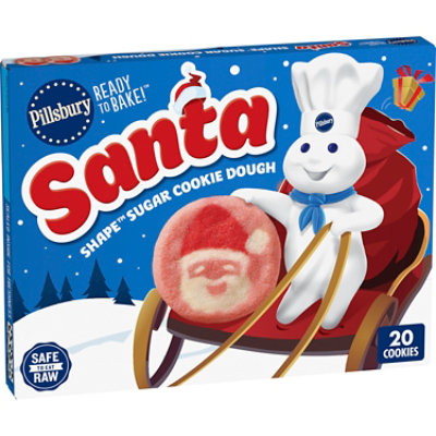 Pillsbury Santa Shape Sugar Cookie Dough 20 Count - 9.1 oz - Image 2
