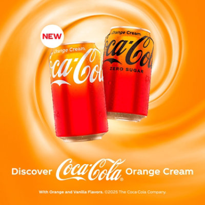 Coca Cola Orange Cream Zero Sugar - 12 FZ - Image 4