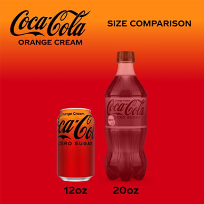 Coca Cola Orange Cream Zero Sugar - 12 FZ - Image 2