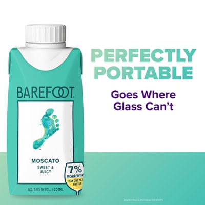 Barefoot Cellars Moscato White Wine Tetra - 200 ML - Image 4