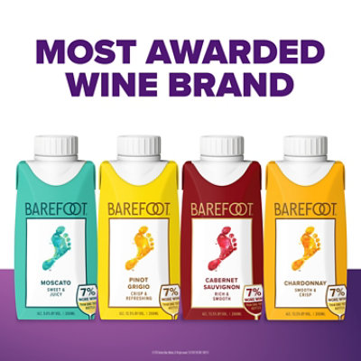 Barefoot Cellars Moscato White Wine Tetra - 200 ML - Image 5