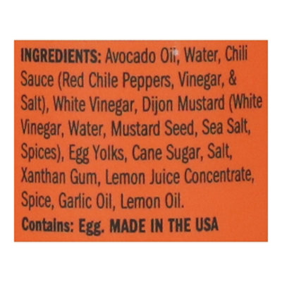 Avo Sriracha Aioli Squeeze Garnishing Sauce - 7.75 oz - Image 4