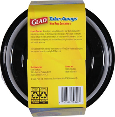 Glad Takeaway Round Black 32oz Pk7 - 7 ct - Image 4