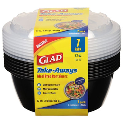 Glad Takeaway Round Black 32oz Pk7 - 7 ct - Image 2