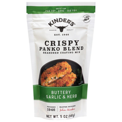 Buttery Garlic & Herb Crispy Panko Blend Seasoned Coating Mix - 5 oz - Image 1