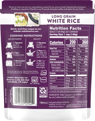 Mahatma Long Grain White Rice Pouch - 8.8 Oz - Image 5