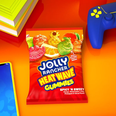Jolly Rancher Heat Wave Gummies Spicy ‘N Sweet Assorted Fruit Flavored Candy Bag - 6 Oz - Image 4