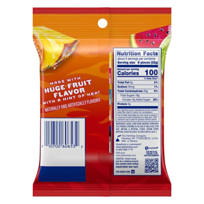 Jolly Rancher Heat Wave Gummies Spicy ‘N Sweet Assorted Fruit Flavored Candy Bag - 6 Oz - Image 2