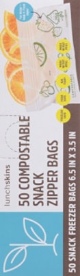 Lunchskins Bag Compostable Snack Zipper Bags - 50 ct - Image 3