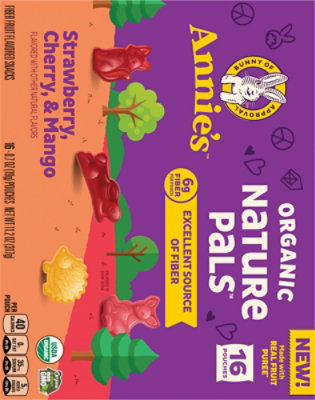 Annies Organic Nature Pals Strawberry, Cherry, Mango Fruit Snacks 16ct - 11.2 oz - Image 5