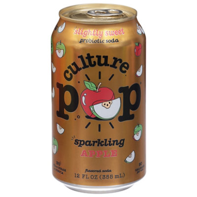 Culture Pop Sparkling Apple 12oz Can - 12 oz - Image 1