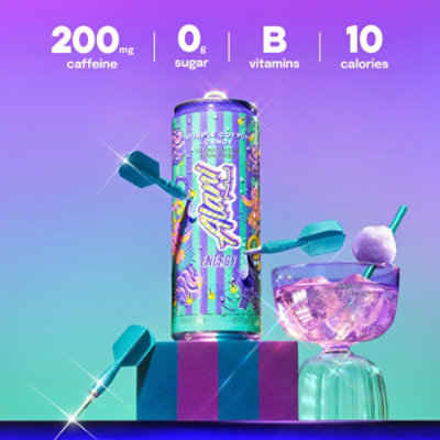 Alani Nu Purple Cotton Candy Sugar Free Energy Drink Can - 12 fl oz - Image 4