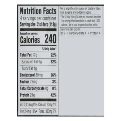 Signature Select Ground Beef Sliders 16 Oz - 16 OZ - Image 3