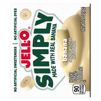 Jell-o Simply Banana Flavored Instant Pudding & Pie Filling Mix, 3.4 Oz Box - 3.4 oz - Image 3