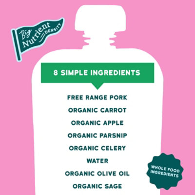 Serenity Kids Free Range Pork And Apple With Organic Parsnip, Carrot, Celery & Sage Baby Food - 3.5 oz - Image 5