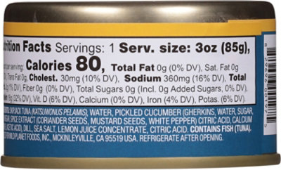 Wild Planet Tuna Wild Skipjack Dill Pickle - 3 oz - Image 5