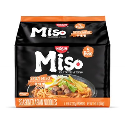 Nissin Bold Tastes Of Tokyo Spicy Miso Unit - 5-4.58 oz - Image 1