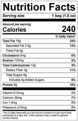 Pecan Nation Chocolate Protein Nut Snack Mix - 1.5 oz - Image 2
