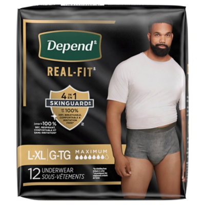 Depend Real Fit Underwear Lg/xl - 12 ct - Image 1
