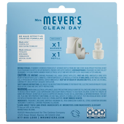 Mrs. Meyer's Scented Oil Diffuser Kit, Rain Water - Kit Includes 1 Warmer, 1 Refill - ea - Image 2