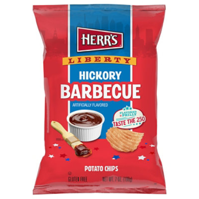 Herr's Flavored By Philly Hickory Bbq Ripple Chips 7oz - 7 oz - Image 1