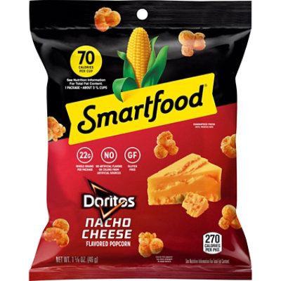 Smartfood Popcorn Doritos Nacho Cheese Flavored, 1 5/8 Oz - 1.62 oz - Image 1