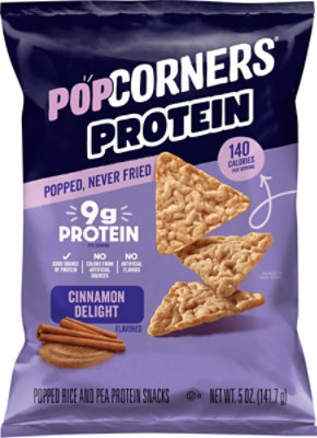 Popcorners Popped Corn Snacks Protein Cinammon Delight, 5 Oz - 5 oz - Image 1