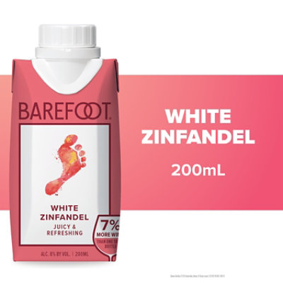 Barefoot Cellars White Zinfandel Wine Tetra - 200 ML - Image 1