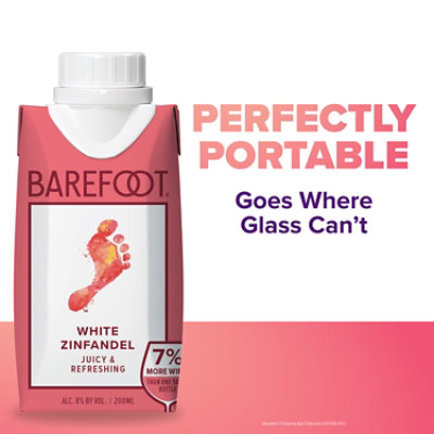 Barefoot Cellars White Zinfandel Wine Tetra - 200 ML - Image 2