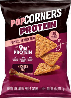 Popcorners Popped Corn Snacks Protein Hickory Bbq, 5 Oz - 5 oz - Image 1