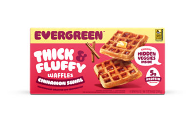 Evergreen Waffles Fluffy Cinnamon Swirl - 9 oz - Image 2