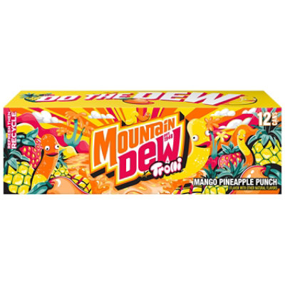 Mountain Dew Soda Mango Pineapple Punch - 12-12 fl oz - Image 1
