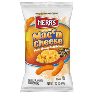 Herr's Mac 'n Cheese Flavored Cheese Curls - 7.5 Oz - 7.5 oz - Image 2