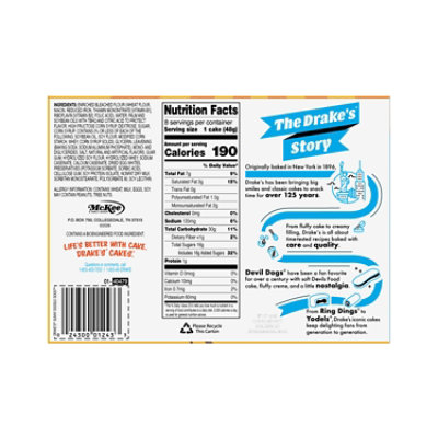 Drakes Sunny Doodle Devil Dogs Cakes - 13.63 oz - Image 4