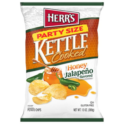 Herrs Honey Jalapeno Flavored Kettle Chips - Party Size - 13oz - 13 oz - Image 1
