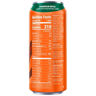 Starbucks Doubleshot Energy Coffee Drink Pumpkin Spice, 15 Fl Oz - 15 fl oz - Image 4