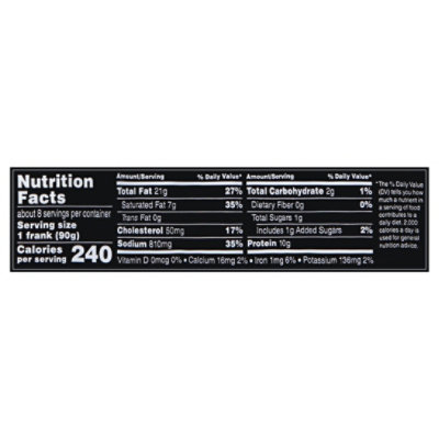 Sahlen Hot Dog Pork & Beef Foot Long 24oz - 24 OZ - Image 4