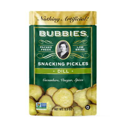 Bubbies Pickles Dill Snacking - 3.5 OZ - Image 1