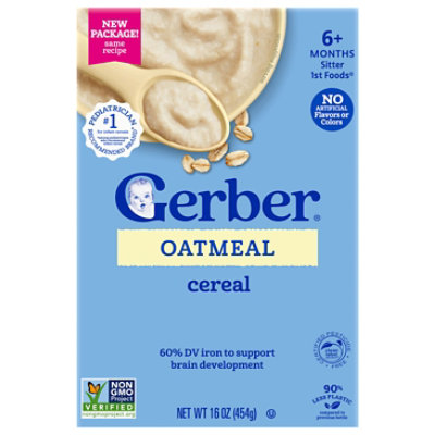 Us Gerber Oatmeal Cereal 16 Oz/454g Box - 16 oz - Image 2