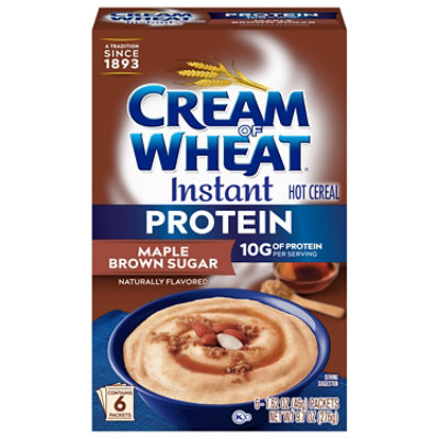 Cream Of Wheat Instant Protein Maple Brown Sugar Packets - 9.7 oz - Image 3