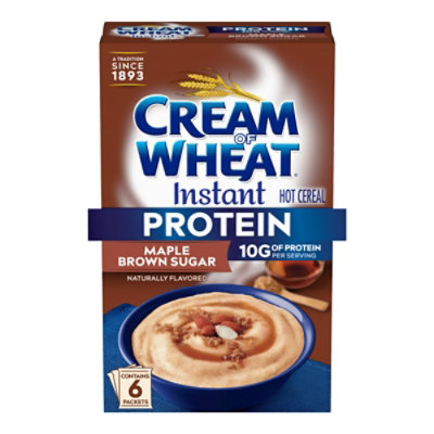 Cream Of Wheat Instant Protein Maple Brown Sugar Packets - 9.7 oz - Image 2